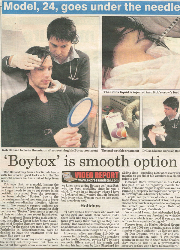 Dr Dan Dhunna in 'Boytox' story